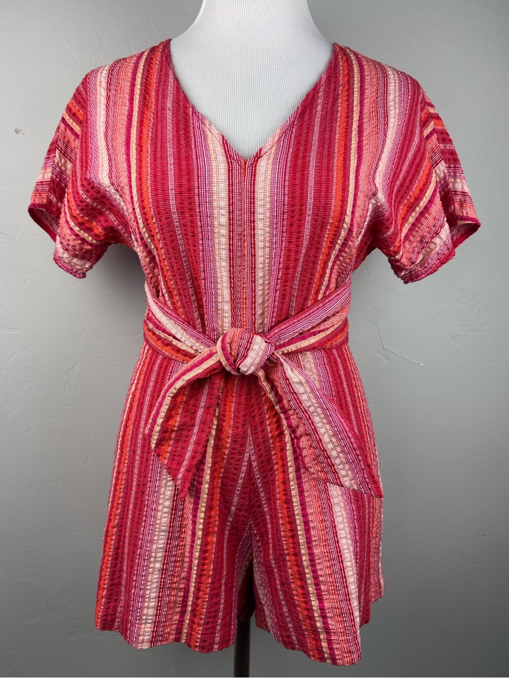 Anthropologie Greylin Reva Striped Romper Size M